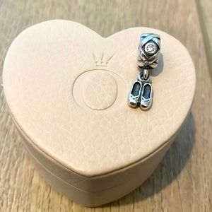 Pandora Ballet Slippers Pink CZ’s Dangle Charm